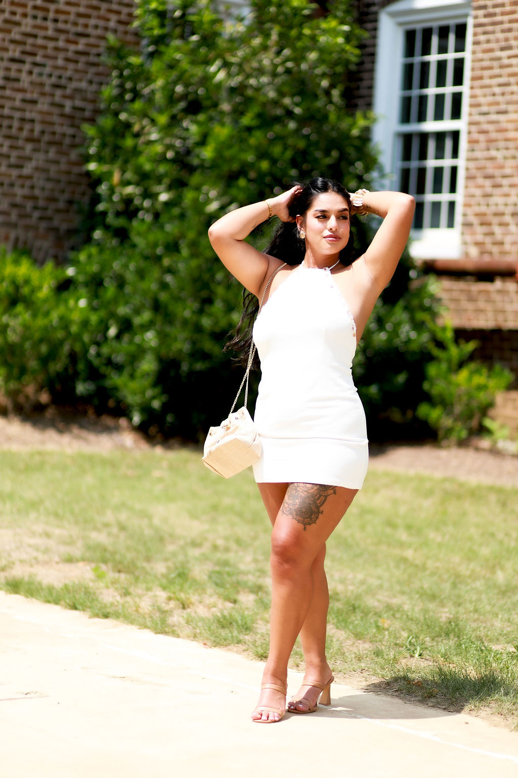 The Ivory Escape Halter Mini Dress