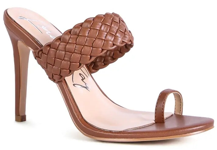 The Artisan Woven Mule in Toffee