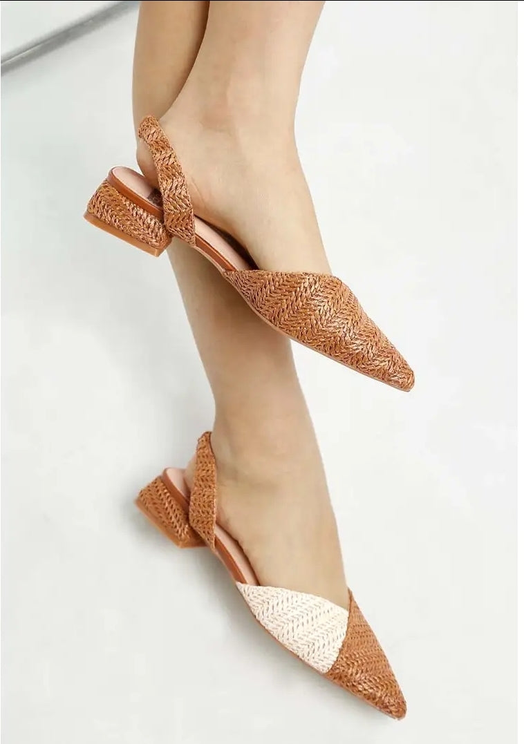 The Vanessa Woven Slingback