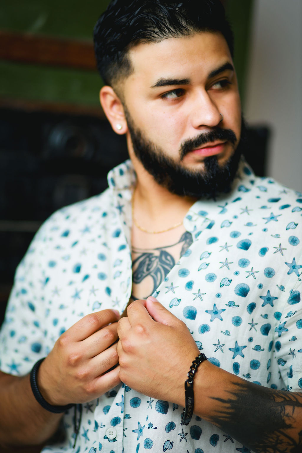 Coastal Breeze Short-sleeve Button-down