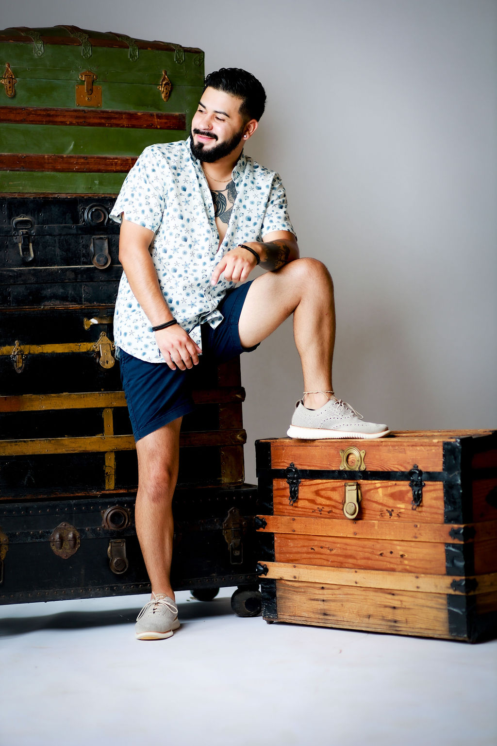 Coastal Breeze Short-sleeve Button-down