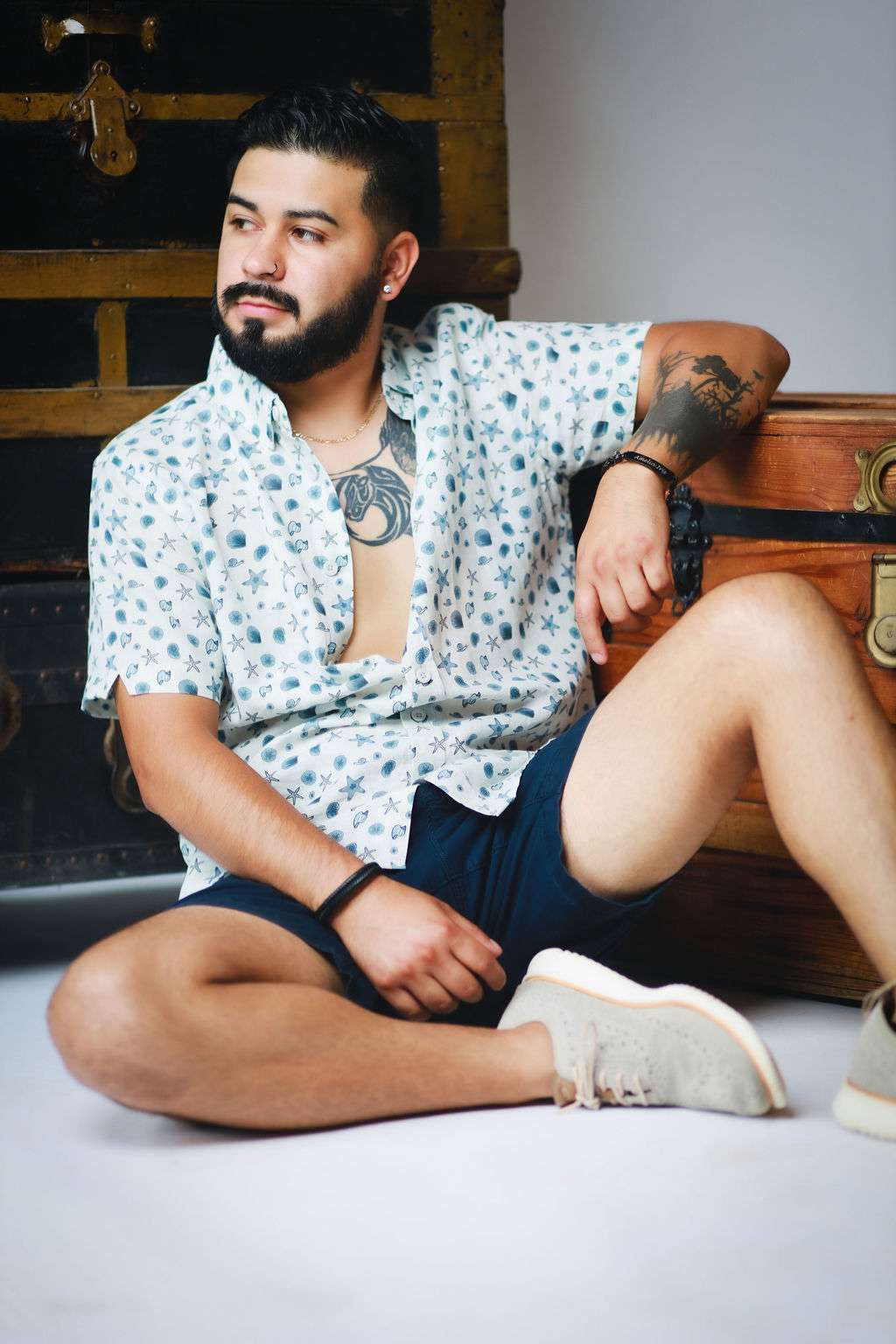 Coastal Breeze Short-sleeve Button-down