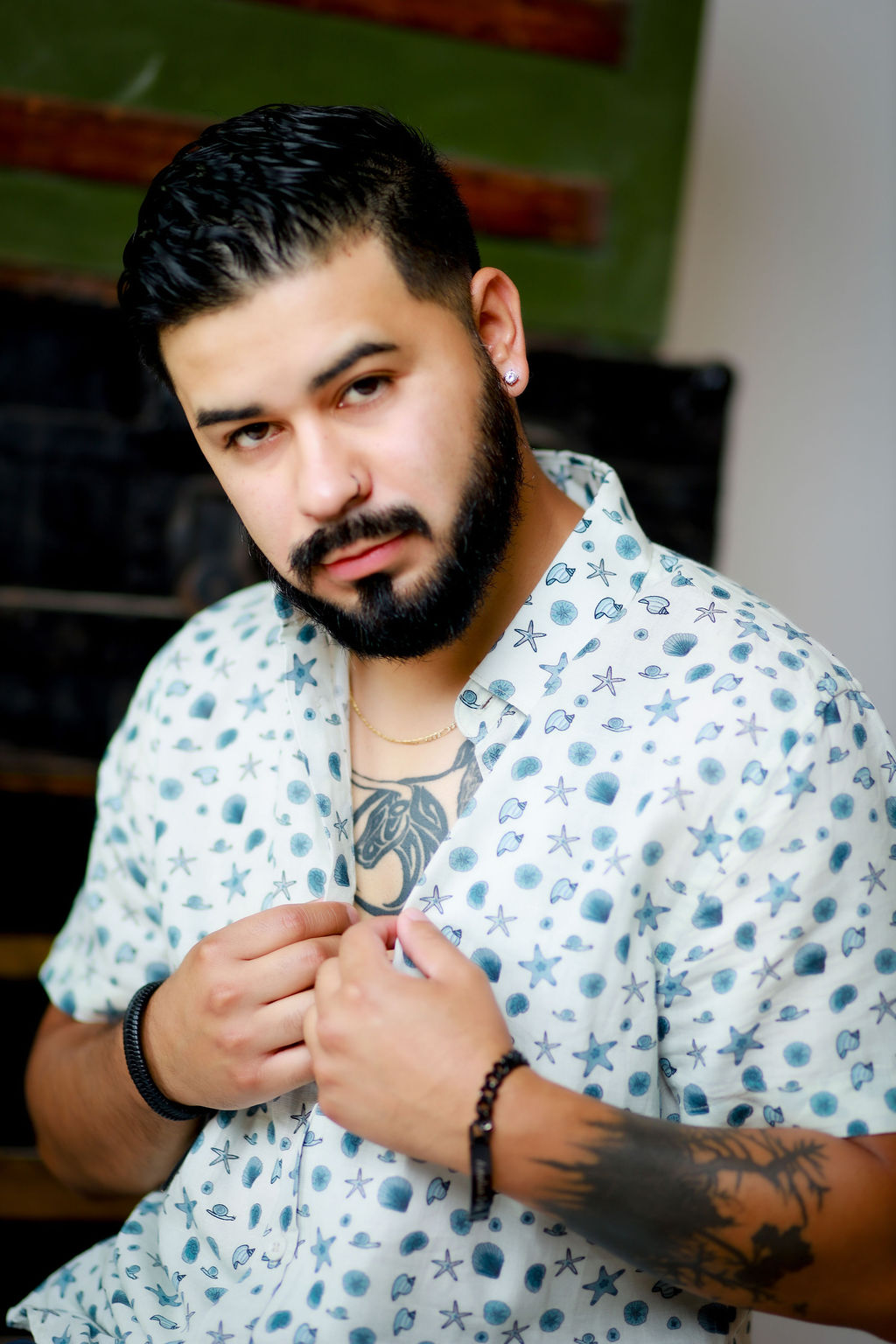 Coastal Breeze Short-sleeve Button-down
