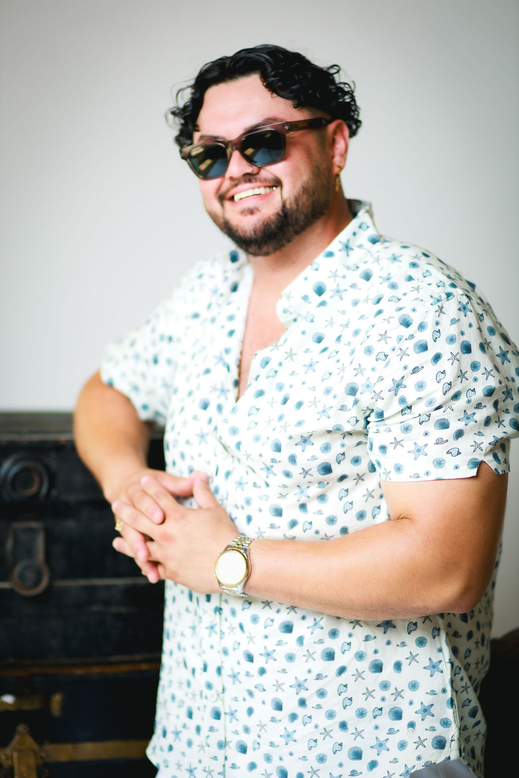 Coastal Breeze Short-sleeve Button-down