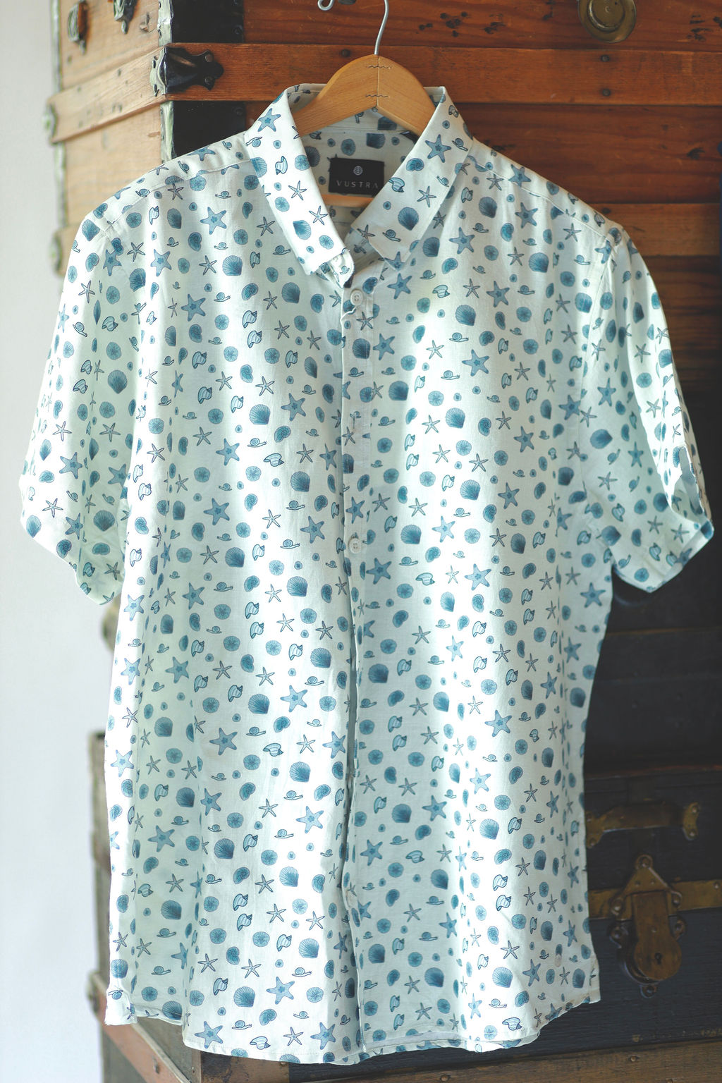 Coastal Breeze Short-sleeve Button-down