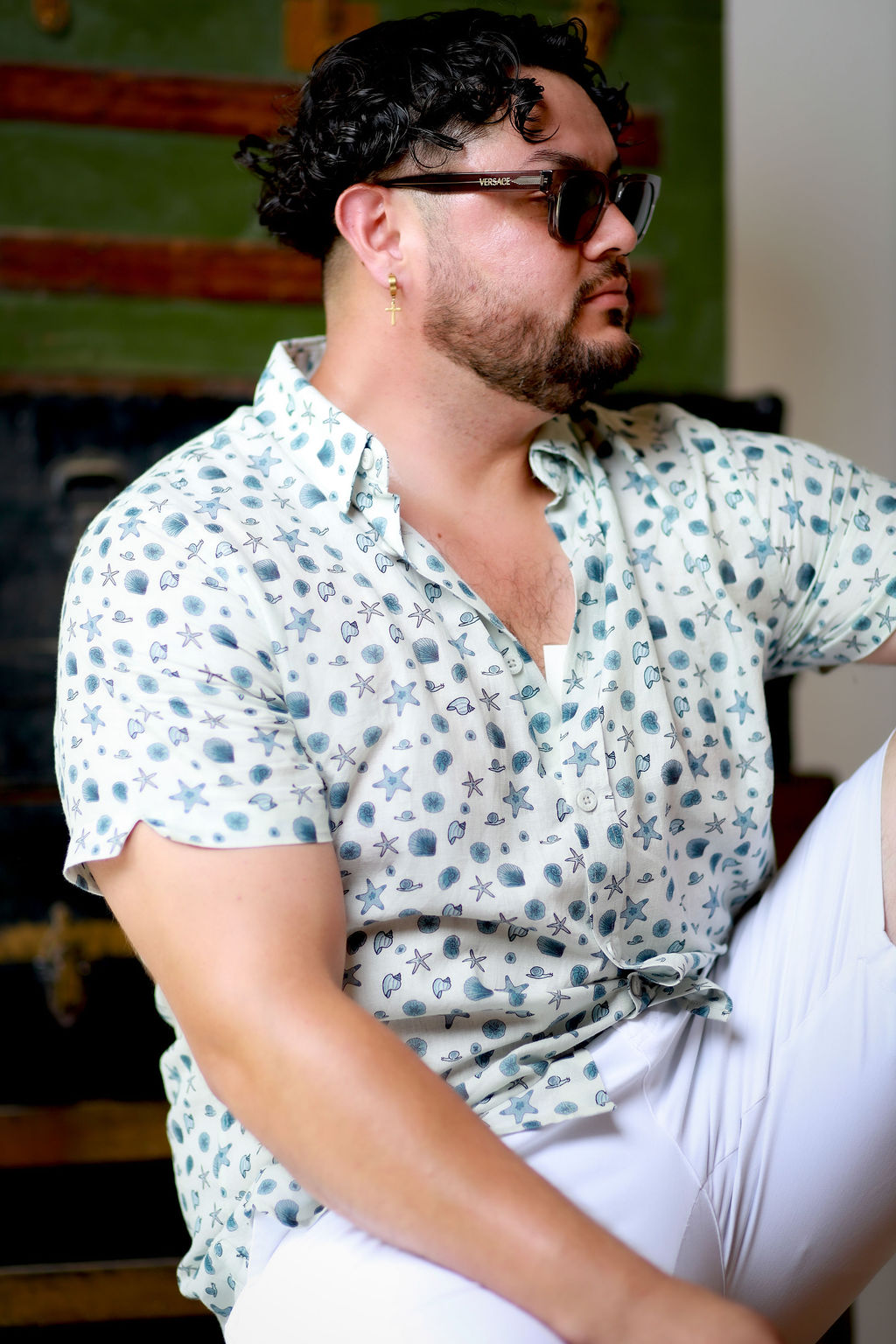 Coastal Breeze Short-sleeve Button-down