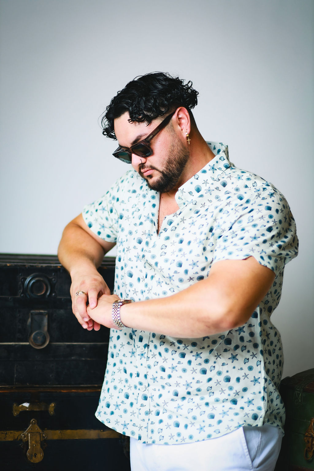 Coastal Breeze Short-sleeve Button-down
