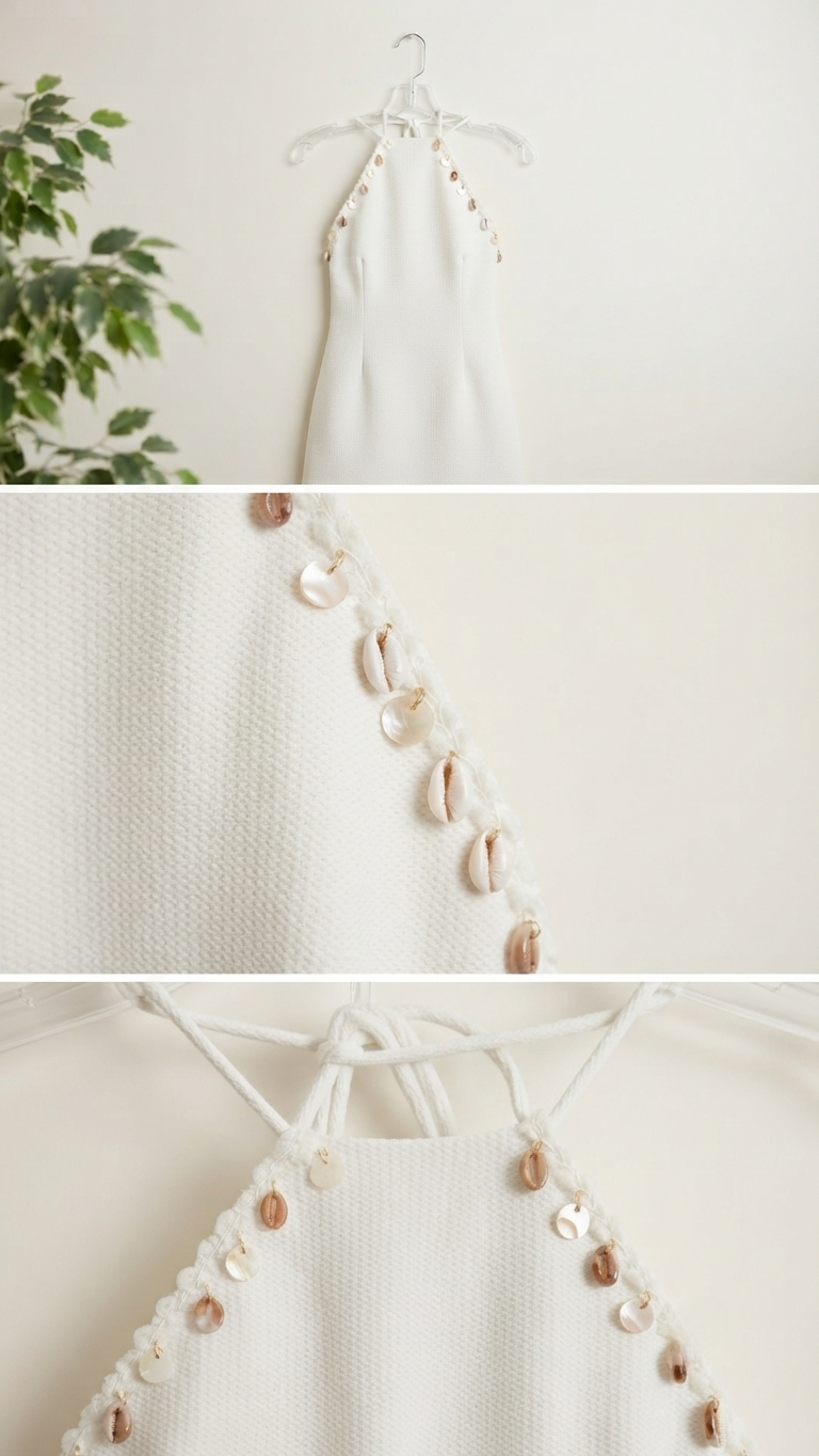 The Ivory Escape Halter Mini Dress